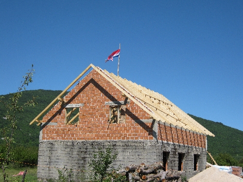 One of many houses being rebuilt in Gračac, Lika (© 2009 Ricky Yates)